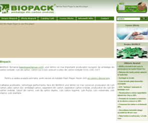 piese.com: Biopack - Carton ondulat, producator de carton ondulat si ambalaje din carton
Biopack - Producator de carton ondulat si ambalaje din carton