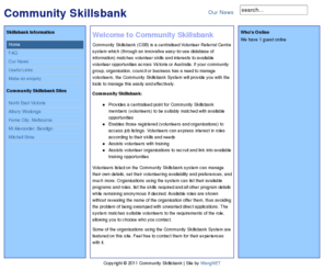 skillsbank.com.au: Home - Community Skillsbank
Community Skillsbank