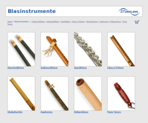 flute-shop.com: Blasinstrumente - bei STEINKLANG.de
STEINKLANG - Obertoninstrumente - Herstellung und Verkauf