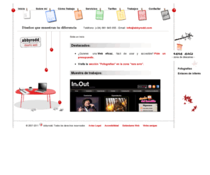 abbyrodd.com: abbyrodd: diseño y maquetación web
Homepage, presentación. Diseñadora web y multimedia, trabajo bajo criterios de usabilidad y accesibilidad, aportando creatividad y experiencia.