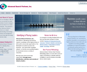 advancedsearchnow.net: Advanced Search Partners, Inc.
Executive Recruitment Services