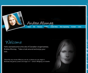 andreapressburger.com: Andrea Allumay - Home
Toronto-based singer, actor Andrea Pressburger, Andrea Allumay