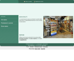 farmaciaquai.com: Farmacia Quai di Quai Arduino - Milano - VisualSite
La nostra farmacia misura la pressione arteriosa e il peso corporeo dandovi consigli dietetici. Ci occupiamo anchen di omeopatia, fitoterapia e altro ancora.
