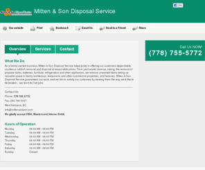 mittenandson.com: Mitten & Son Disposal Service      - Overview
Mitten & Son Disposal Service     -1 1