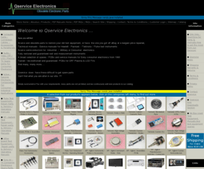 qservice.tv: Qservice electronics - obsolete parts for Tektronix test equipment
qservice electronics, suppliers for test equipment spare parts and manuals, our inventory contains original service manuals, reprinted and downloadable pdf manuals, new and used electronic test equipment, electronic service and repair parts, for tektronix, hp, and sony consumer electronics
