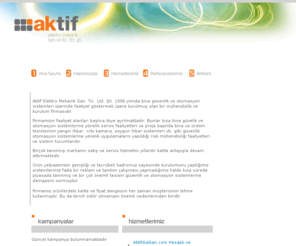 aktifelektromekanik.com: Aktif Elektro Mekanik San. Tic. Ltd. Şti.
