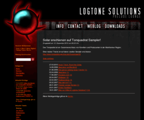 logtone-solutions.de: Startseite - Logtone Solutions
Drum 'n Bass Chillout Bigbeat Triphop Trance Electro