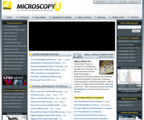 microscopyu.com: Nikon MicroscopyU
Welcome to Nikon's MicroscopyU website, featuring technical support and timely information about all aspects of optical microscopy, photomicrography, and digital imaging.