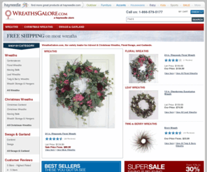 onlywreaths.com: Wreaths: Shop Door Wreath at WreathsGalore.com
Shop our huge Christmas wreath selection and save up to 30% or more! Buy online and get fast shipping on advent wreaths, swags & garlands at WreathsGalore.com.