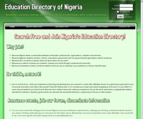 recelta.com: RECELTA  - Home
A database and directory of Nigerian education professionals, organizations, institutions, schools and services.