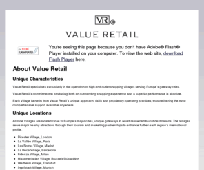 valueretail.org: VALUE RETAIL
Value Retail offers leading fashion brands at attractive discounts in Europe's premier outlet villages. Value Retail villages are easily accessible to over 130 million people