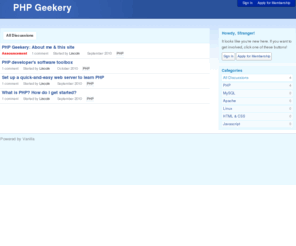 phpgeekery.com: All Discussions - PHP Geekery
