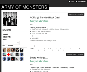 aofmrock.com: Army of Monsters
