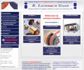 leimbach-innovation.com: Leimbach Innovation, Spannelemente, Gliederkeilriemen, Fenner, R. Leimbach 
GmbH
