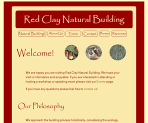 redclaynb.org: Red Clay Natural Builders
Red Clay Natural Building is a collective of professional natural builders working in the southeastern United States.