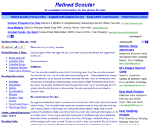 wolfcubpack.com: Retired Scouter - Accumulated Information for the Active Scouter
Scouting information for the active scouter..  All links visited and commented on.