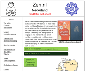 zen.nl: Zen.nl, Zenmeditatie in Nederland
Zen.nl, zenmeditatie