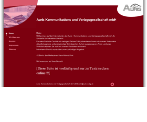 auris-verlag.com: Auris Verlag GmbH
Verlag - Auris Kommunikations und Verlagsgesellschaft mbH