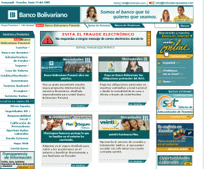 bolivariano.com: test
Banco Bolivariano, el Banco con Visión – nuevo sitio web.