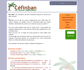 cefinban.net: Céfinban, recettes calédoniennes
