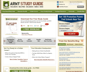 freearmystudyguide.net: ArmyStudyGuide.com - A FREE Online and Audio Army Board Study Guide for U.S. Army Promotion Boards and Soldier / NCO Boards. ...
A FREE Online and Audio Army Board Study Guide for U.S. Army Promotion Boards and Soldier / NCO Boards. This site is maintained by Soldiers helping Soldiers since 1999