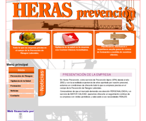 herasprevencion.es: Bienvenidos a la portada
Heras Prevencion, Prevencion de Riesgos laborales