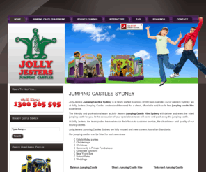 jollyjestersjumpingcastles.com.au: Jolly Jesters Jumping Castles Hire Sydney
Jumping Castles Sydney, Bouncy Castle Hire Sydney | Jolly Jesters Jumping Castles pride themselves on their focus to customer service, the cleanliness and quality of our jumping castles, that's why their the jumping castle company of choice.
