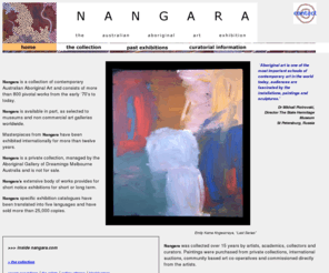 nangara.com: Nangara -- The Aboriginal Art Exhibition
Nangara, the Australian Aborginal Art Collection.