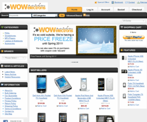 wowelectrons.com: Wowelectrons Webstore - New & Refurbished Electronics
Welcome to the WowElectrons Webstore! We carry a wide variety of consumer electronics from Palm's to iPhones, iPod's and Mp3 players, Laptops, Accessories and more.