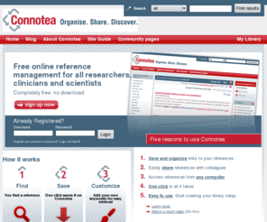 connotea.org: Connotea: free online reference management for clinicians and scientists
