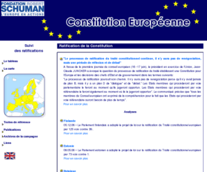 constitution-europeenne.info: CONSTITUTION EUROPEENNE INFO: TEXTE, ACTUALITE, ETUDES, un site proposé par la Fondation Schuman
