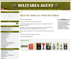 militaria-agent.com: Military from all over the world - Militaria Agent
militaria-agent sells militaria items from all over the world, like badges, medals, orders, helmets, visor hats, caps, uniforms, buckles, insignia.