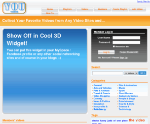 you-videos.com: You-Videos.Com - Video Bookmarking and flash video playlist Widget
You-Videos.Com - Video Bookmarking and flash video playlist Widget  - You-Videos.Com