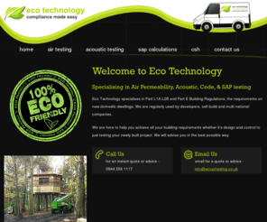 ecoairtesting.com: Air Permeability Testing Experts | Eco Technology
Eco Technology specialises in air permeability testing requirements of domestic and commercial dwellings.