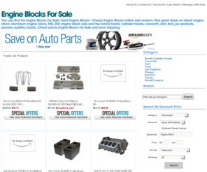 engineblocksforsale.com: Engine Blocks For Sale: Used Engine Blocks - Cheap Engine Blocks
You can find the Engine Blocks For Sale: Used Engine Blocks - Cheap Engine Blocks online sale reviews. Find great deals on diesel engine block, aluminum engine block, 350, 302 engine block sale and top brand brodix cylinder heads, cosworth, dart, ford, jaz products, pioneer, sureFire, toyota. Check prices Engine Blocks For Sale and save shipping.