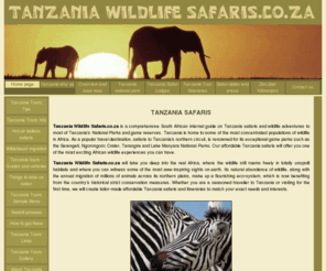 tanzaniawildlifesafaris.co.za: Tanzania Safaris
Tanzania safaris - affordable Tanzania safaris since 1993.