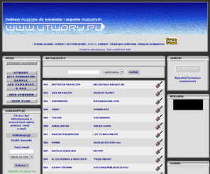 utwory.pl: Podkłady muzyczne dla wokalistów i zespołów muzycznych

