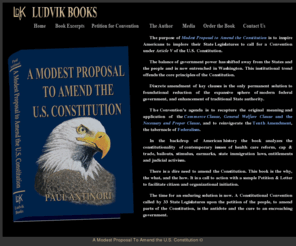 ludvikbooks.com: A Modest Proposal to Amend the U.S. Constitution
author proposes a new constitutional convention 