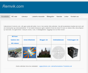 remvik.com: Remvik.com
remvik, Remvik, remvik.com, Remvik.com, Slektssider, motorsykkel, motorsykler, mc, mc-turer, mc-bilder, mc-video