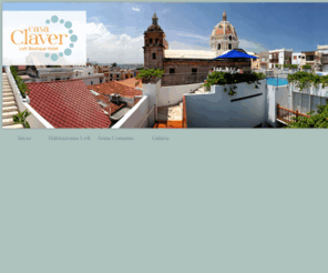 casaclaver.com: CASA CLAVER Loft Boutique Hotel | Cartagena de Indias - Colombia
Casa Claver Loft Boutique Hotel es una casa colonial en el centro historico de Cartagena , Colombia. Casa Claver ha sido restaurada en habitaciones loft  decorados en un estilo moderno, sencillo y cómodo, con una terraza con vista panorámica de la ciudad, proporcionando un ambiente excepcional.