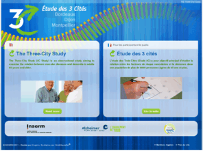 etude-3c.com: The Three-City Study
The Three-City Study (3C Study) is an observational study aiming to examine the relation between vascular diseases and dementia in adults 65 years and older.