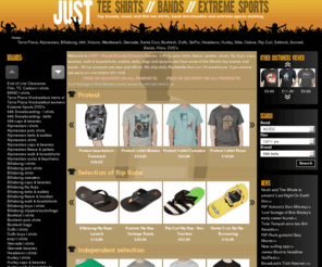 justteeshirts.com: Alpinestars, Billabong, 686, Boxfresh, Duffs, GoPro, Grenade, Headworx, Hurley, Nike, Oxbow, Rip Curl, Santa Cruz, Sonneti, Saltrock, Terra Plana, Volcom, Westbeach
Terra Plana,Alpinestars,Billabong,686,Boxfresh,Duffs,GoPro,Grenade,Headworx,Hurley,Nike,Oxbow,Rip Curl,Santa Cruz,Sonneti,Saltrock,Vivobarefoot,Volcom,Westbeach,t-shirts,wallets,fleece,hoodies,belts,slippers,caps,beanies,flip flops,walkshorts,boardshorts,polo shirts,jackets,bags, socks, tees,t shirts,casual shirts, keychains, slaps,