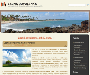 lacnadovolenka.com: Lacná dovolenka
