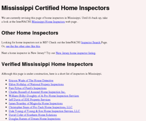 mississippi-home-inspector.org: Mississippi Certified Home Inspectors
