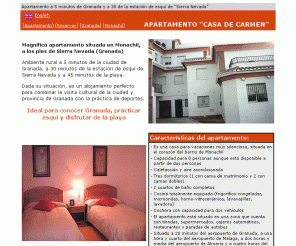 apartamento-alquiler-granada.com: Apartamento alquiler granada
Alquiler de un apartamento a 5 minutos de Granada y a 30 de la estación de esquí de Sierra Nevada