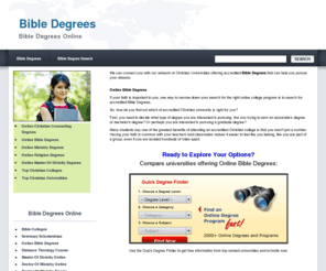 bible-degrees.com: Bible Degrees - Online Bible College Degrees
Searching for Bible Degrees and Bible Colleges? Compare top Christian Colleges and Bible Degrees now.