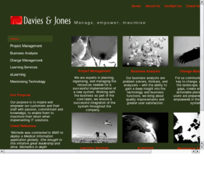 davies-jones.com: www.davies-jones.com
Davies & Jones | manage, empower, maximise. Our Purpose
is to inspire and empower our customers and their staff with passion, commitment and knowledge, to enable them to maximise their return when imp