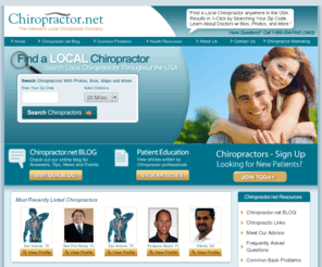 eatontownchiropractor.com: - Chiropractors in Any US City | Chiropractic Directory | Find a Local Chiropractor
Browse our national directory of chiropractors providing detailed profiles of local chiropractors from all over the United States. Find a local chiropractor in your city or state. Learn about the various types of chiropractic care provided by chiropractors.