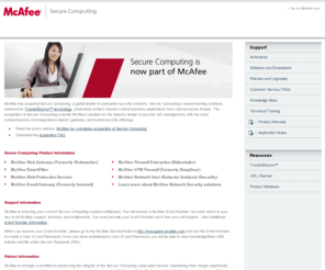 searchopolis.net: Secure Computing has been acquired by McAfee
