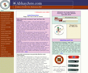 abhayjere.com: Indian Portal for all Indian Biotech,  Pharmacy, Biosciences, Health Sciences Professionals
Portal for Indian Biotechnology and Pharmacy Professionals. Read latest Science news. Science Chat and Blog. Ask us for help, if problems with experiments or getting scientific articles  for FREE 